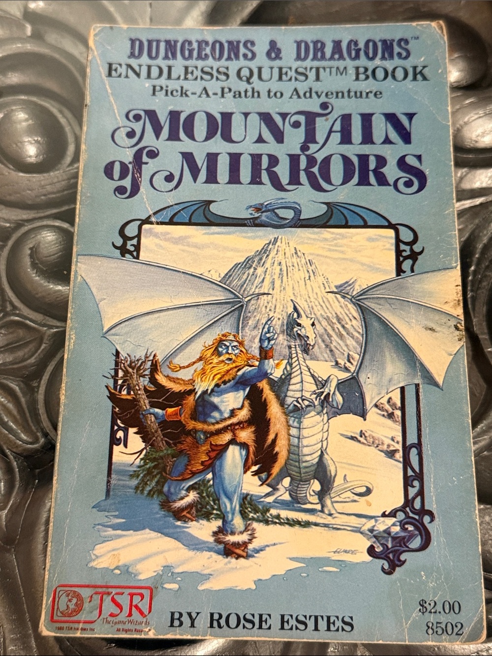 Vintage 1982 Dungeons & Dragons Mountain of Mirrors Adventure Book by Rose Estes